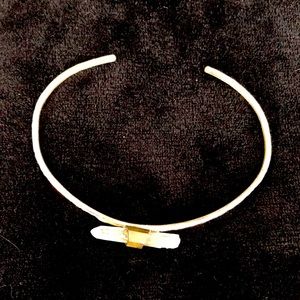 Bronze coloured bracelet with crystal